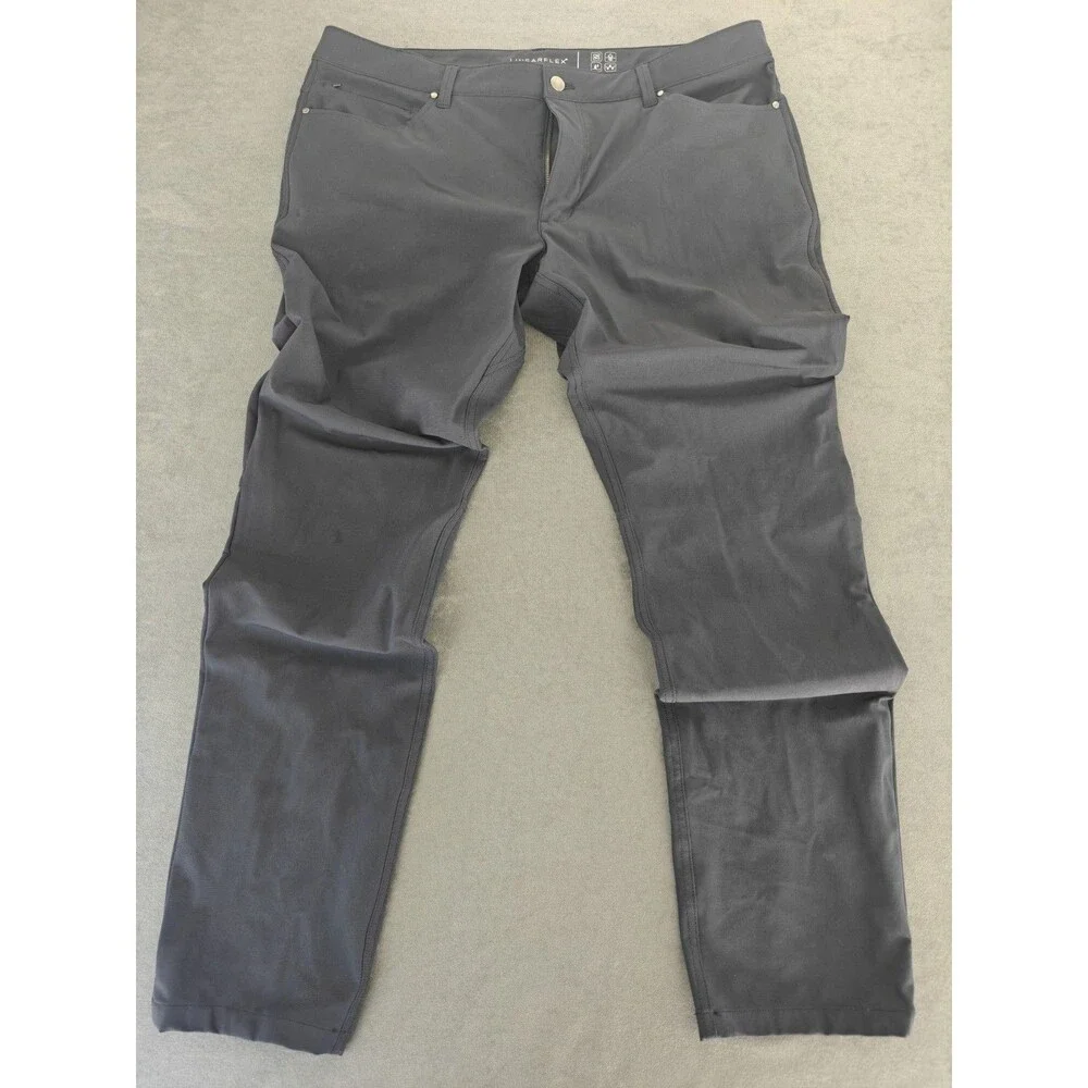 LinearFlex Men's Tech Pants 38x32 Dark Gray Stretch Performance Golf Travel